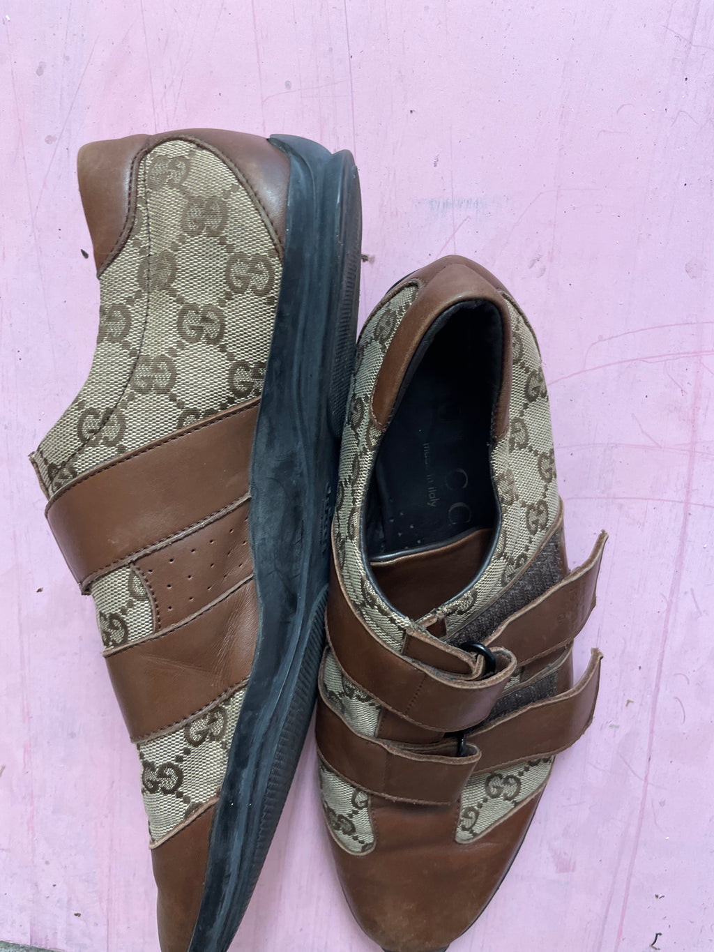 Vintage brown mens gucci gussisima shoe size 42