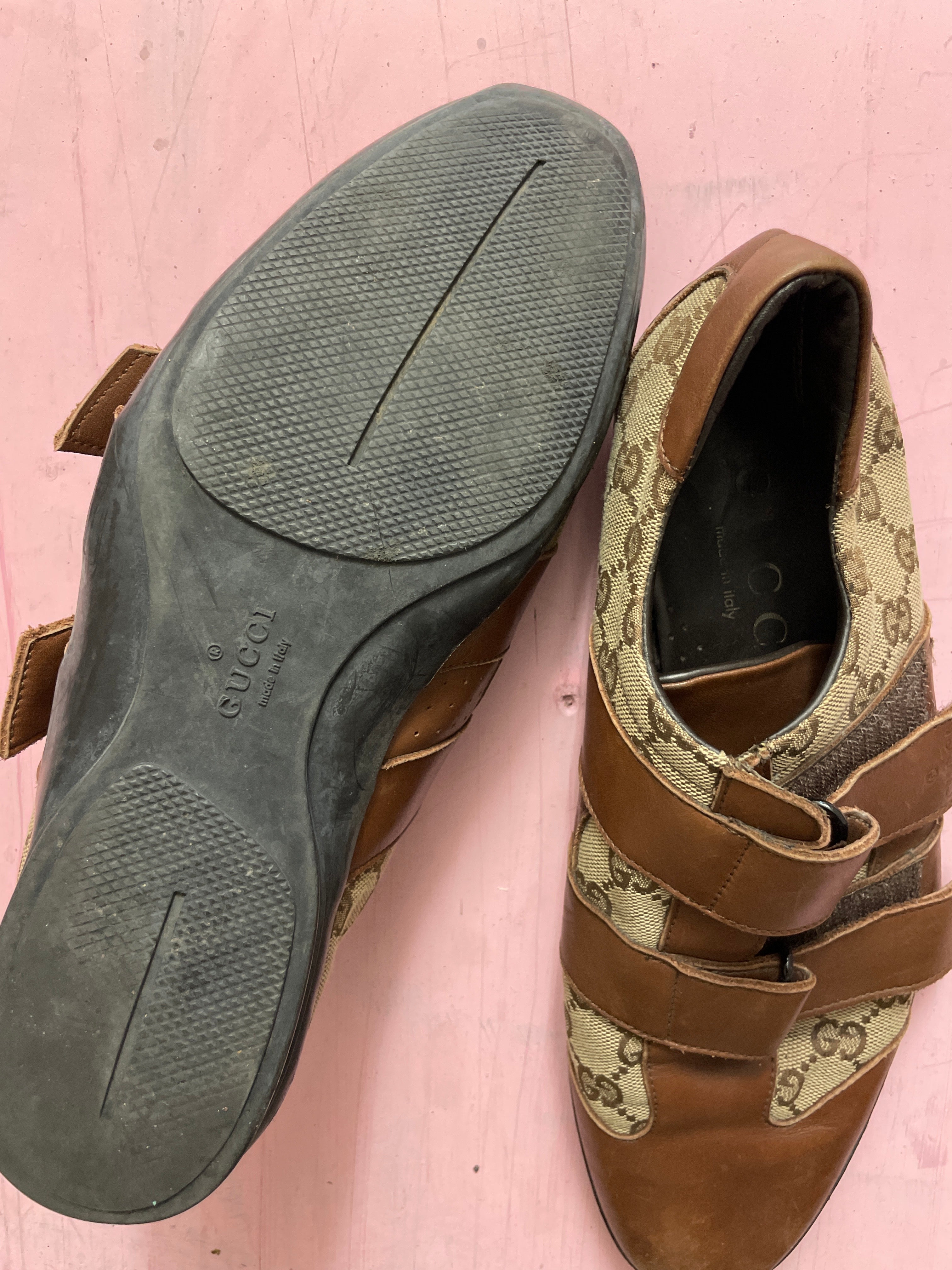 Vintage brown mens gucci gussisima shoe size 42