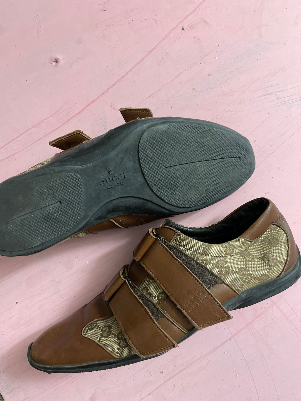 Vintage brown mens gucci gussisima shoe size 42