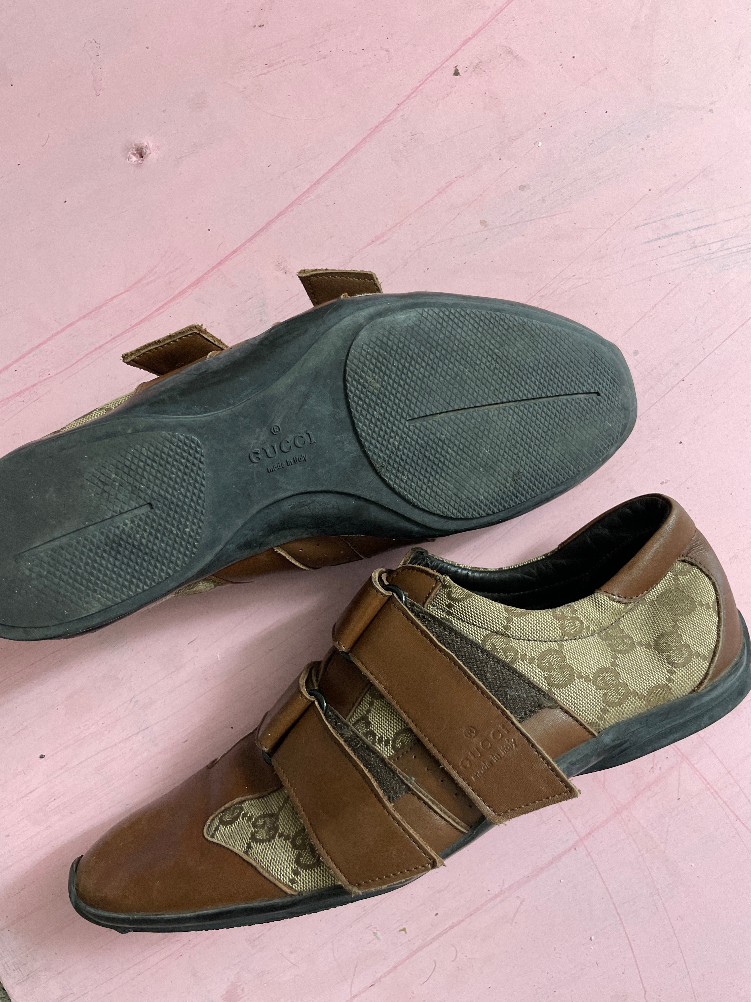 Vintage brown mens gucci gussisima shoe size 42