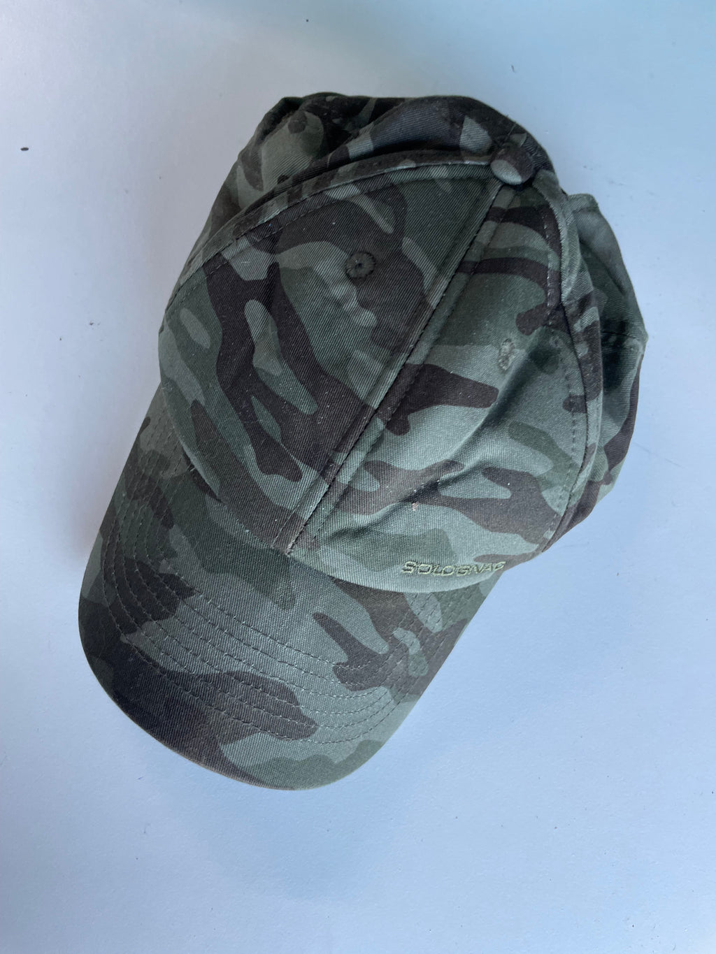 Vintage Soldgnac green camouflage baseball cap| One size| SKU 4450