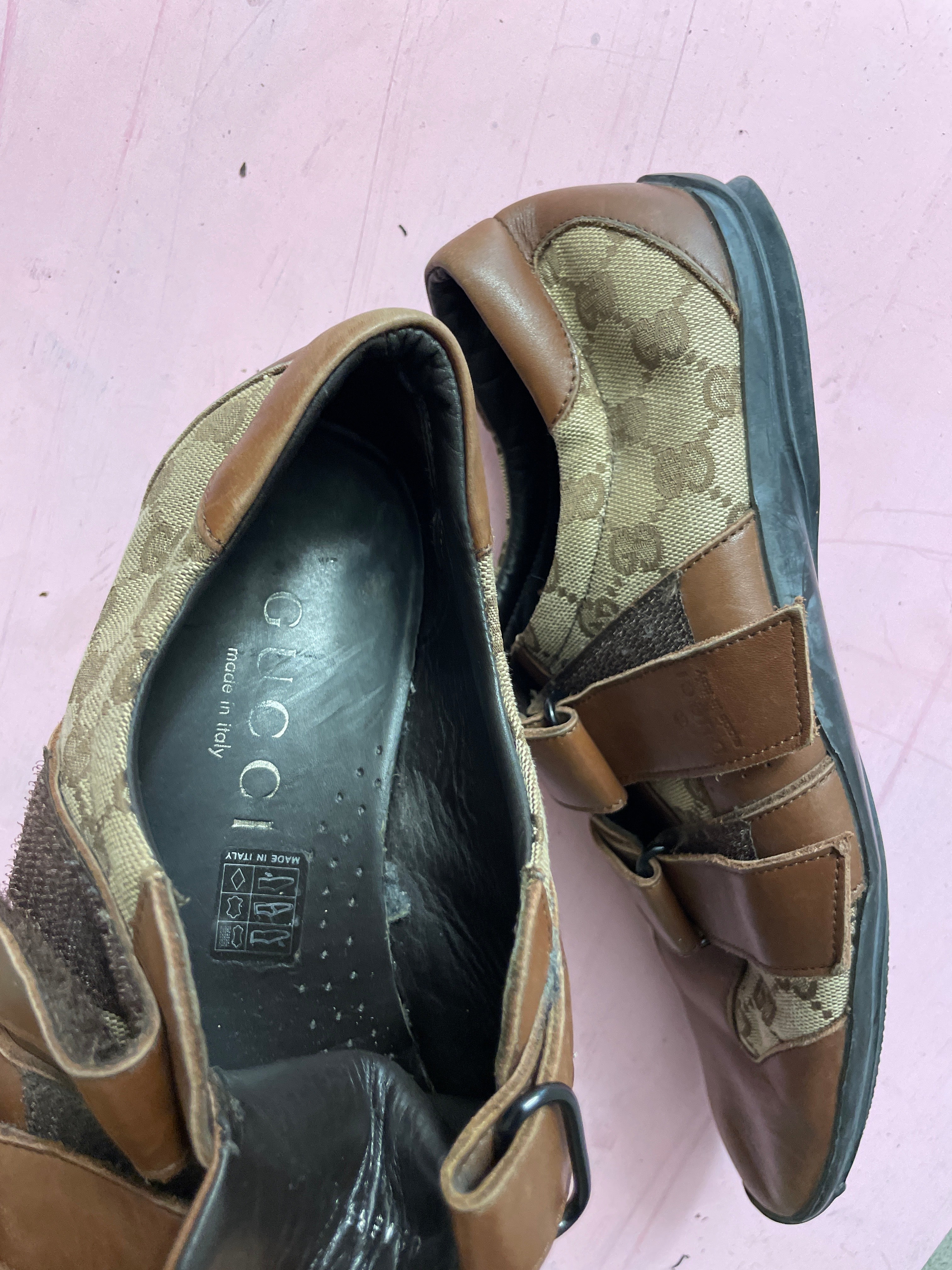 Vintage brown mens gucci gussisima shoe size 42