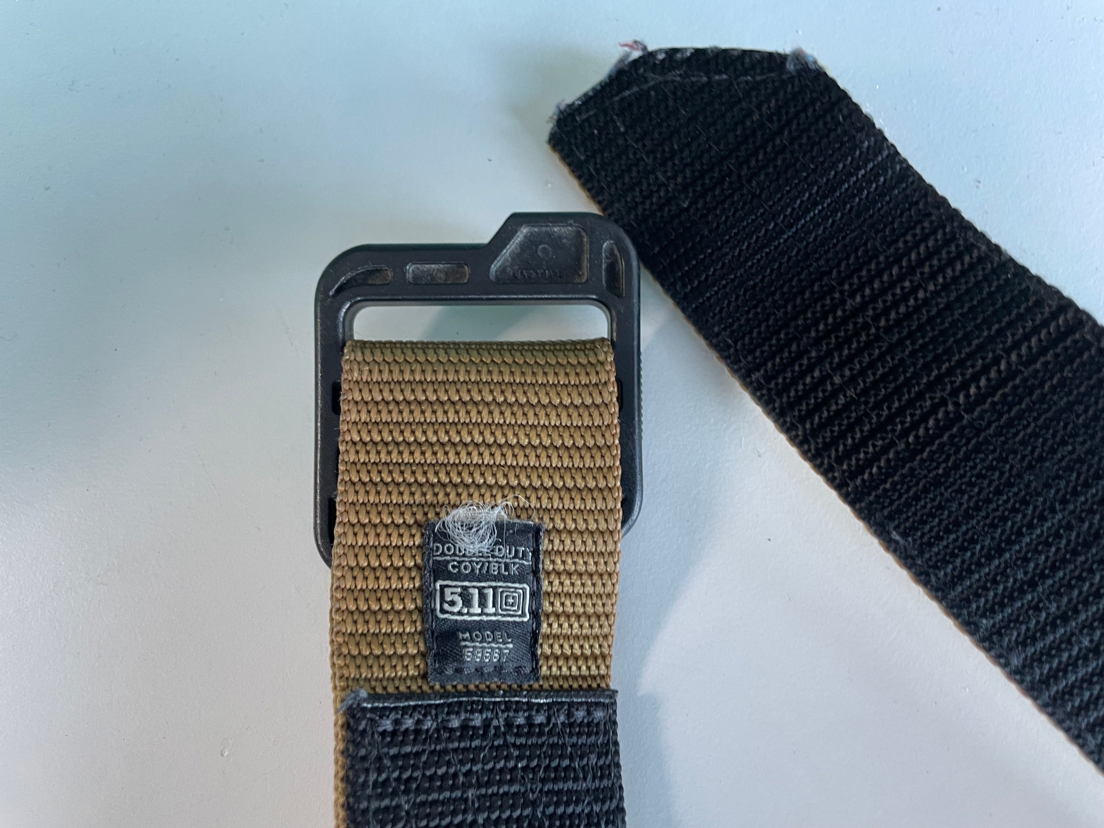 Vintage cream military adjustable elastic belt| One size| SKU 4455