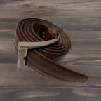 Vintage men casual brown leather belts