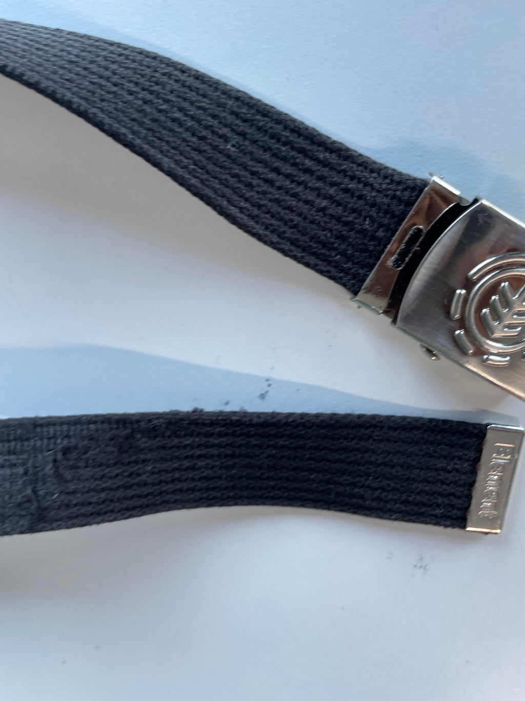 Vintage grey braided elastic military belt| L38| SKU 4457