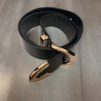 Vintage Glamorous black faux leather belt