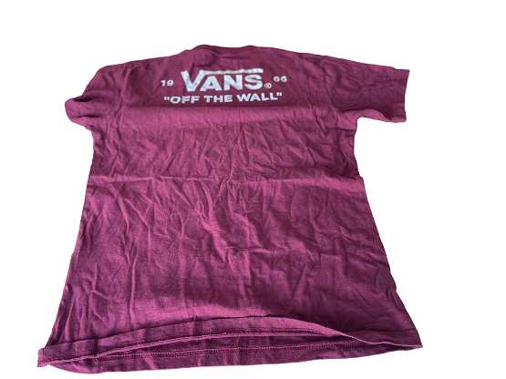 Vintage men's Vans of the wall purple short sleeve tees in S|L26 w18|SKU 4462