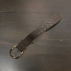 Vintage mens faux brown leather belt