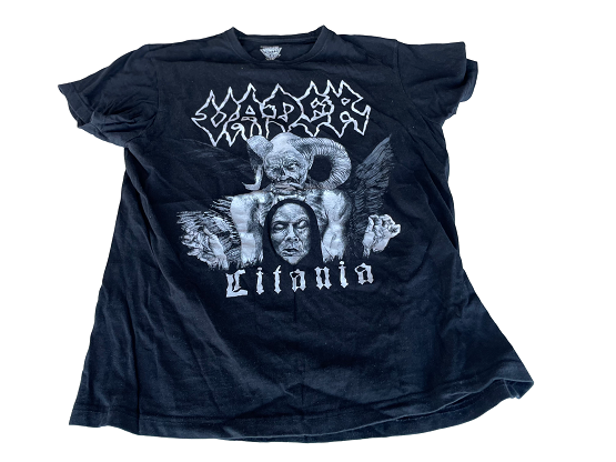 Vintage Black Litania graphics men's short sleeve tees in S| L26 W18| SKU 4464