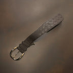 Vintage mens faux brown leather belt