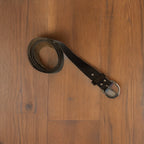 Vintage brown mens leather belt