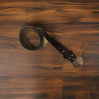 Vintage brown mens leather belt