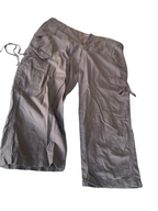 Vintage cream cargo men's short in M| SKU 4465 TWO