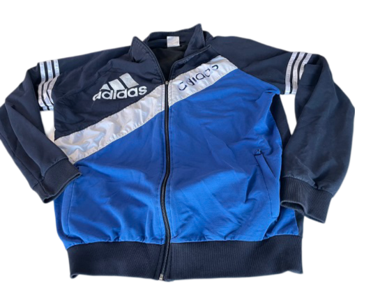 Vintage blue Adidas windbreaker full zip jacket in M|L29 W21|SKU 4467