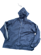 Vintage Protonic black full zip windbreaker hoodie jacket in XL|L 31 W27|SKU 4468