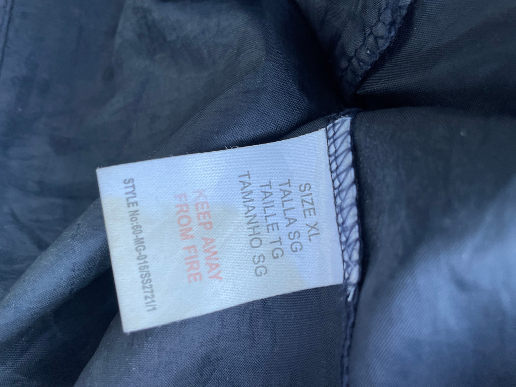 Vintage Protonic black full zip windbreaker hoodie jacket in XL|L 31 W27|SKU 4468