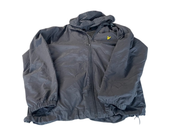 Vintage black Lyle &amp; Scott full zip windbreaker hoodie in L| L30W23| SKU 4474