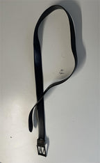 Vintage Hugo Boss plain black belt | L45 | SKU 4477