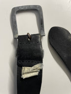 Vintage Wrangler men's black genuine leather belt| L45 | SKU 4482