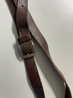Vintage brown genuine leather belt | L43| SKU 4484