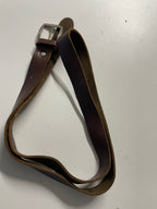 Vintage brown genuine leather belt | L43| SKU 4484