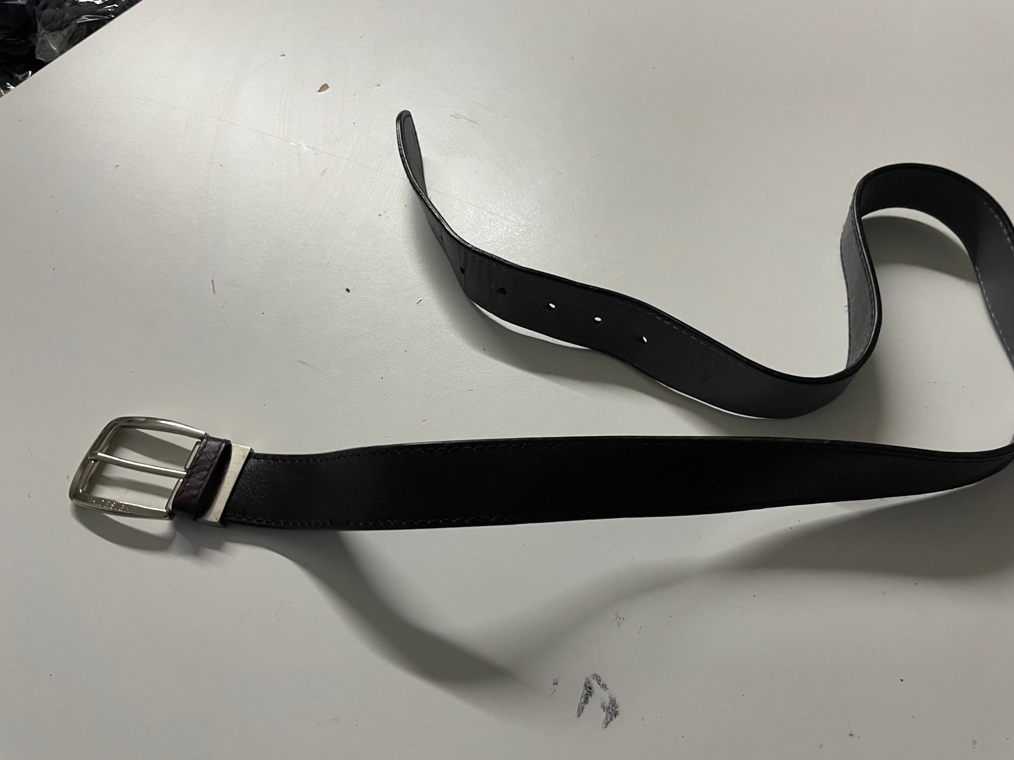 Vintage Hidesign men's black leather belt|L41| SKU 4489