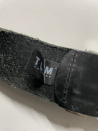 Vintage men's Tom Tailor black leather belt| L47| SKU 4492