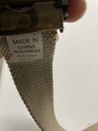 Vintage Rocawear cream military studded buckle belt| L43| SKU 4493