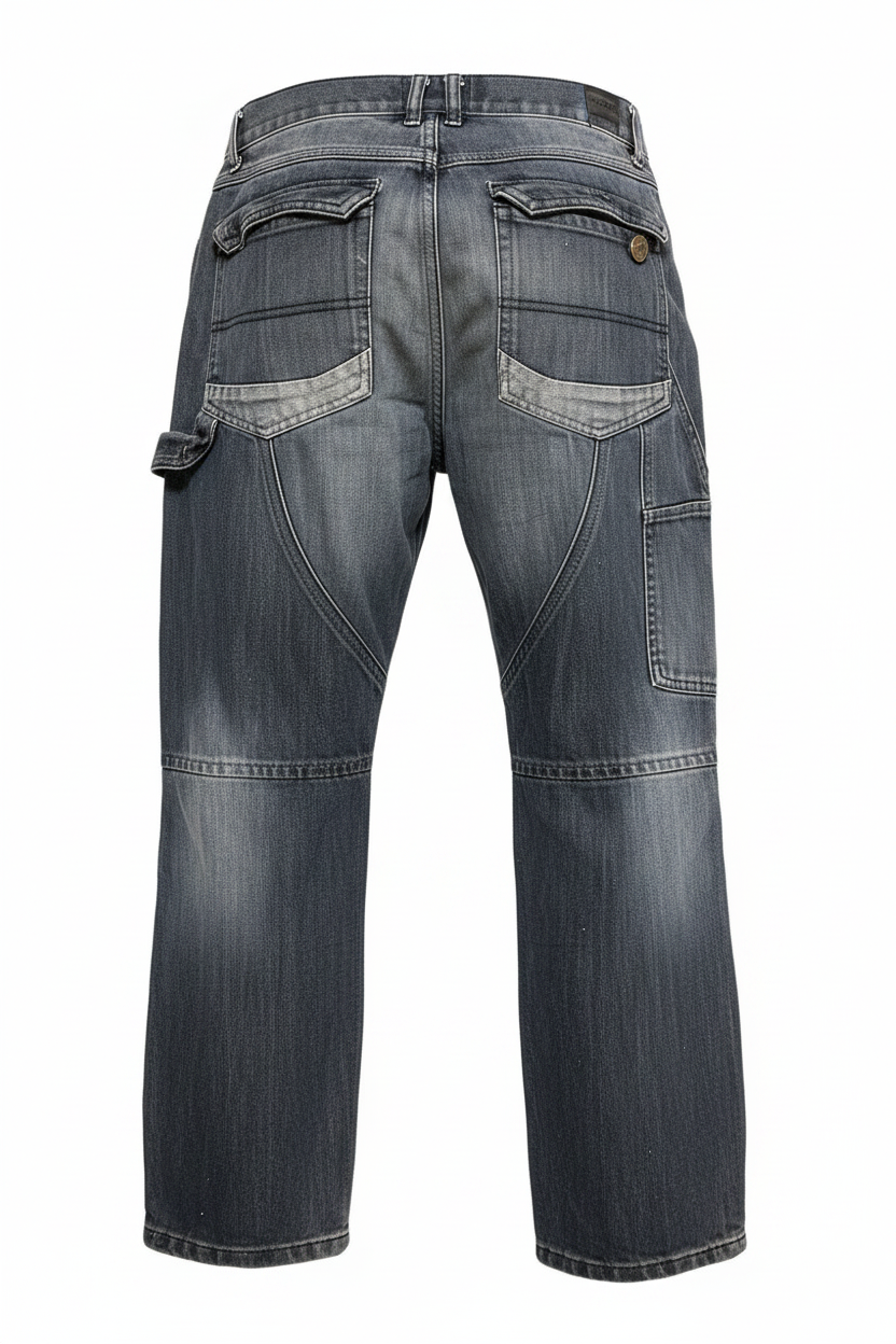 Rubynee Vintage faded men blue jeans