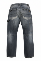 Rubynee Vintage faded men blue jeans