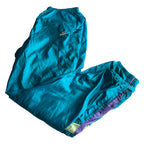 Nike Blue Embroidered Spell Out Track Pants L