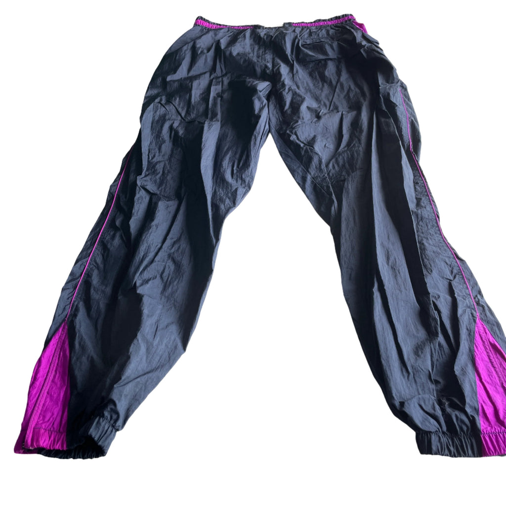 Unisex Women's  and Men's Blue and Purple Joggers-tracksuits shell pants 80/90s retro