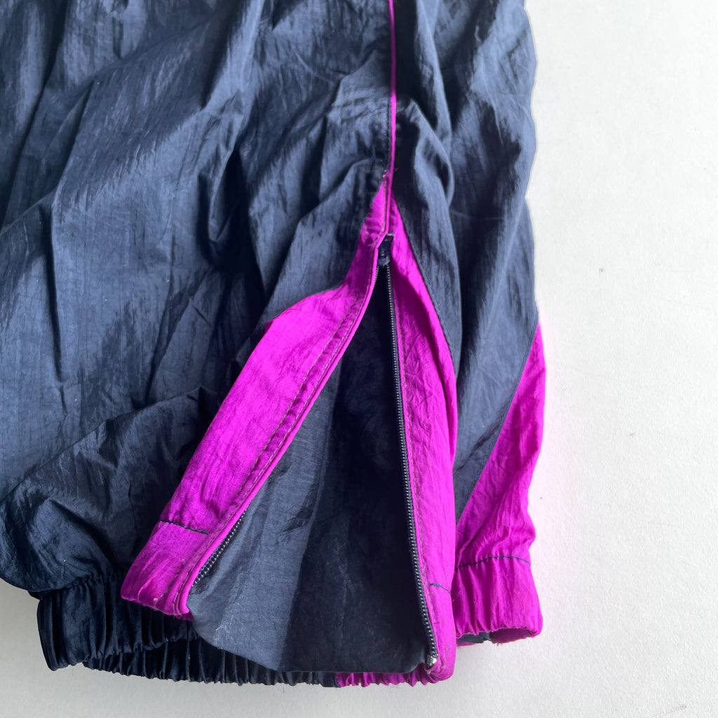 Unisex Women's  and Men's Blue and Purple Joggers-tracksuits shell pants 80/90s retro