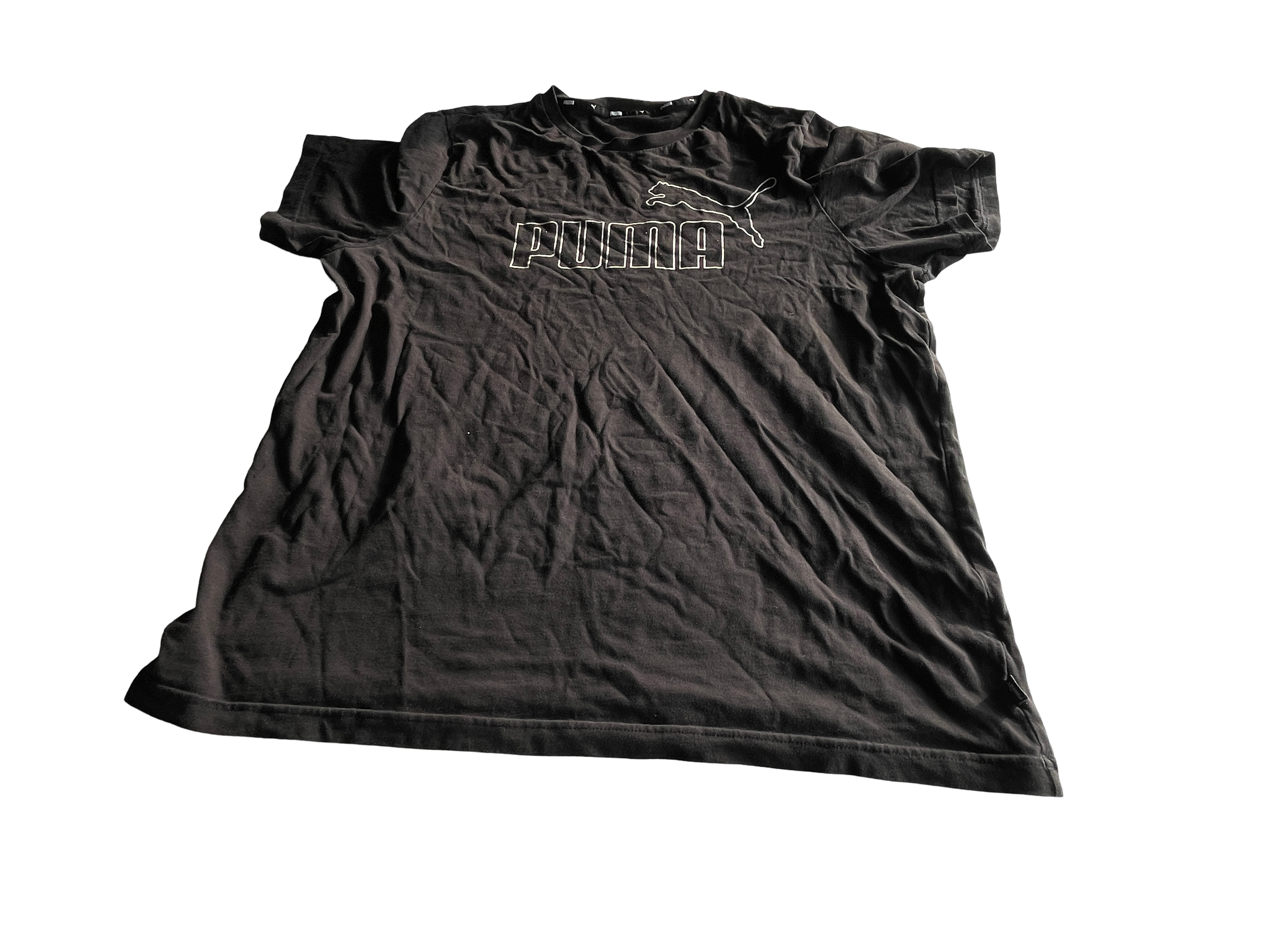 Vintage PUMA Black T-Shirts for Men - Size L (SKU 4605)