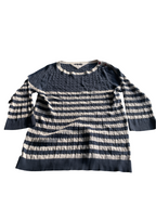 Vintage Women's Tommy Hilfiger Ribbed Sweater in Blue - Size M/L (SKU 4606)