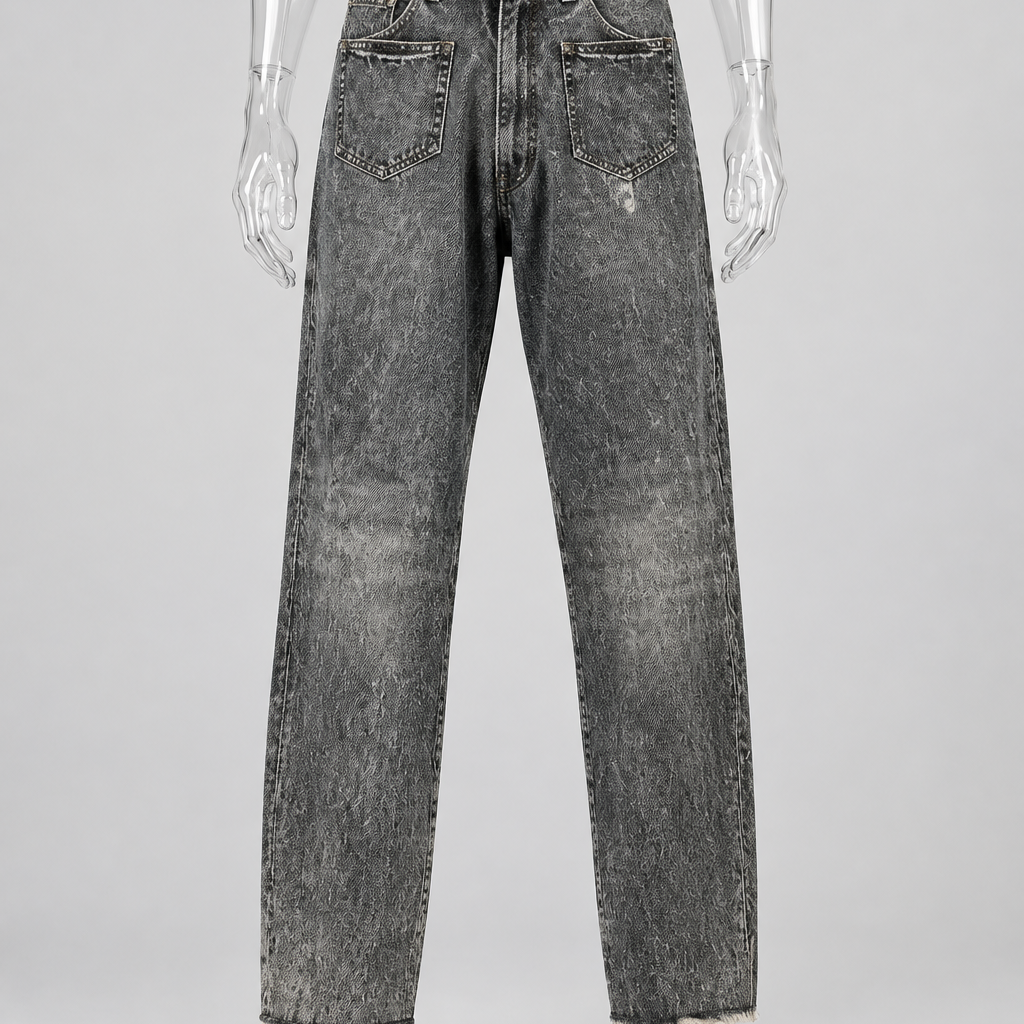 Vintage y2k grey ripped jeans trouser