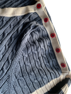 Vintage Women's Tommy Hilfiger Ribbed Sweater in Blue - Size M/L (SKU 4606)