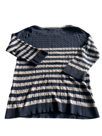 Vintage Women's Tommy Hilfiger Ribbed Sweater in Blue - Size M/L (SKU 4606)