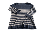 Vintage Women's Tommy Hilfiger Ribbed Sweater in Blue - Size M/L (SKU 4606)