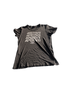 Vintage 7 Star Raw Black Graphic T-Shirt in Size M/L (SKU 4609)