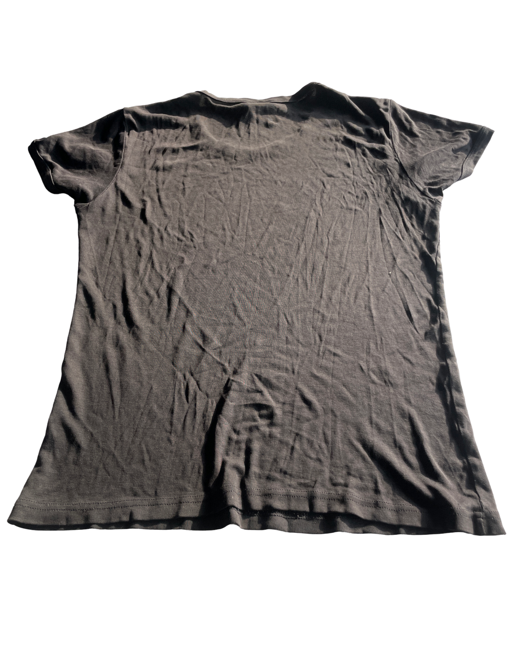 Vintage 7 Star Raw Black Graphic T-Shirt in Size M/L (SKU 4609)