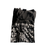Vintage 7 Star Raw Black Graphic T-Shirt in Size M/L (SKU 4609)