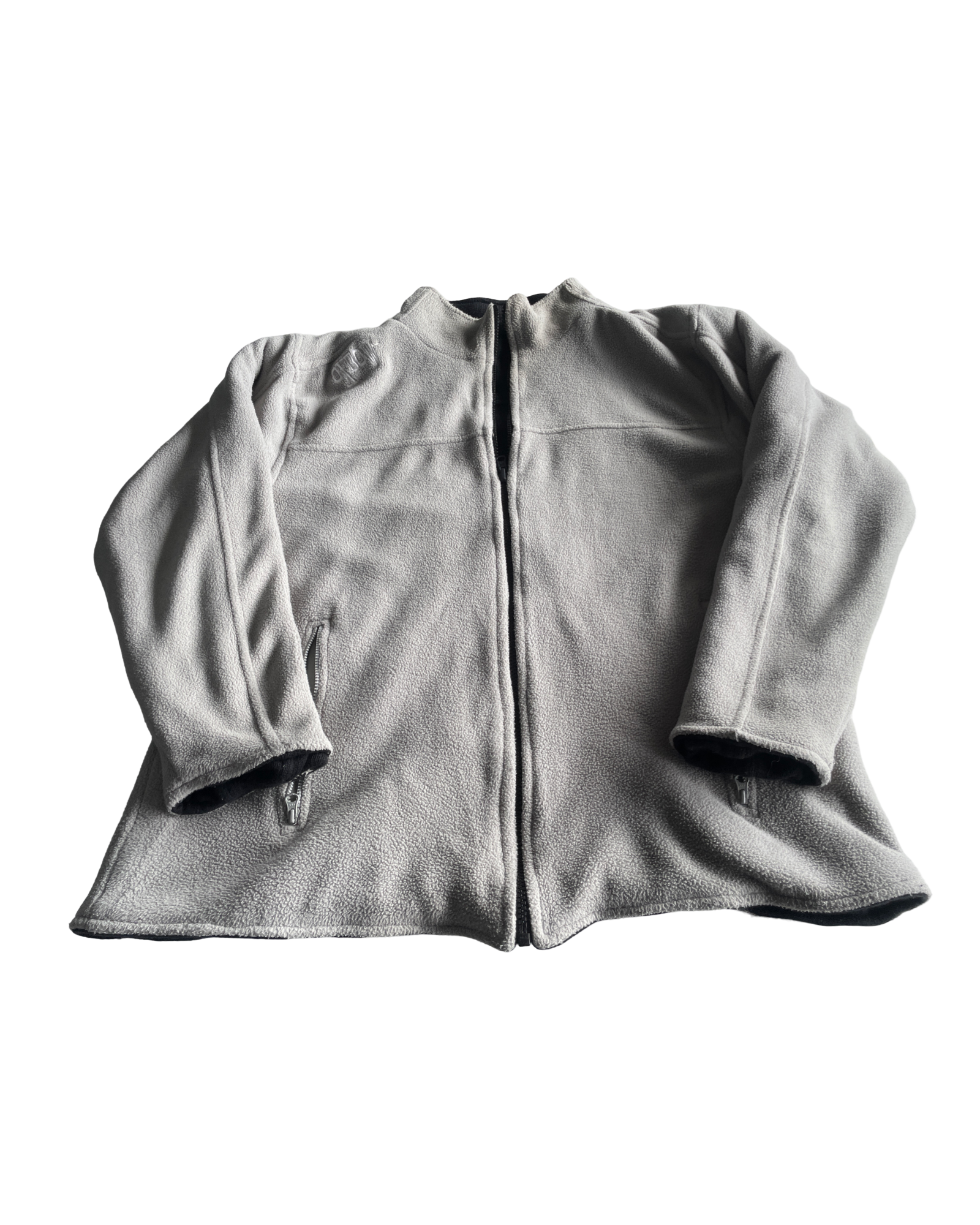 Vintage Reversible Heavy Thick Men's Full-Zip Polar Fleece Lined Jacket - Size M/L (SKU 4614)