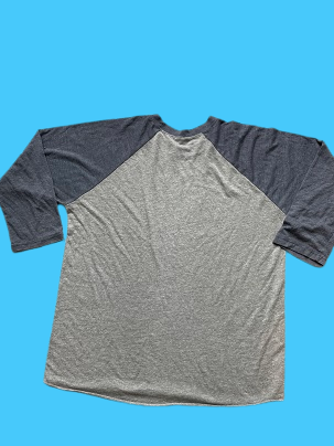 Rubynee Vintage y2k long sleeve tshirt in grey and blue