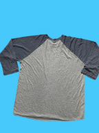 Rubynee Vintage y2k long sleeve tshirt in grey and blue