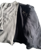 Vintage Reversible Heavy Thick Men's Full-Zip Polar Fleece Lined Jacket - Size M/L (SKU 4614)