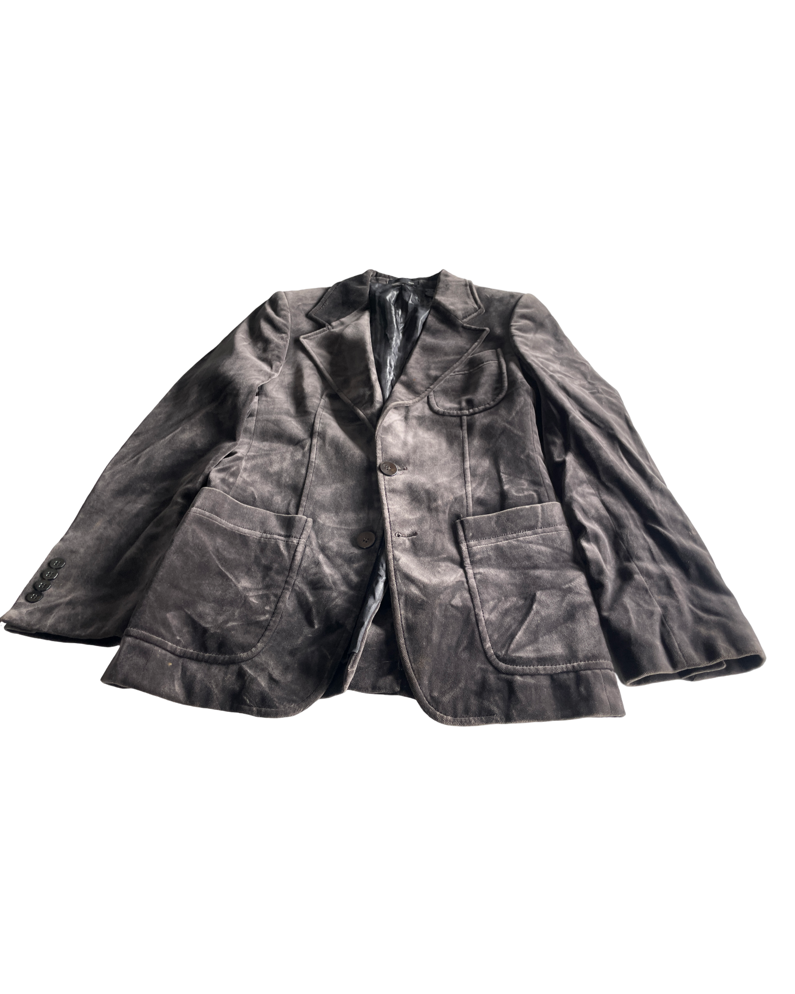 Vintage Brown Velvet Zara Blazer Jacket - Men's Size M (SKU 4615)