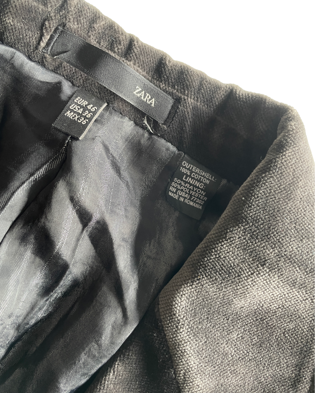 Vintage Brown Velvet Zara Blazer Jacket - Men's Size M (SKU 4615)