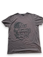 Rubynee Vintage y2k regular fit grey tshirt