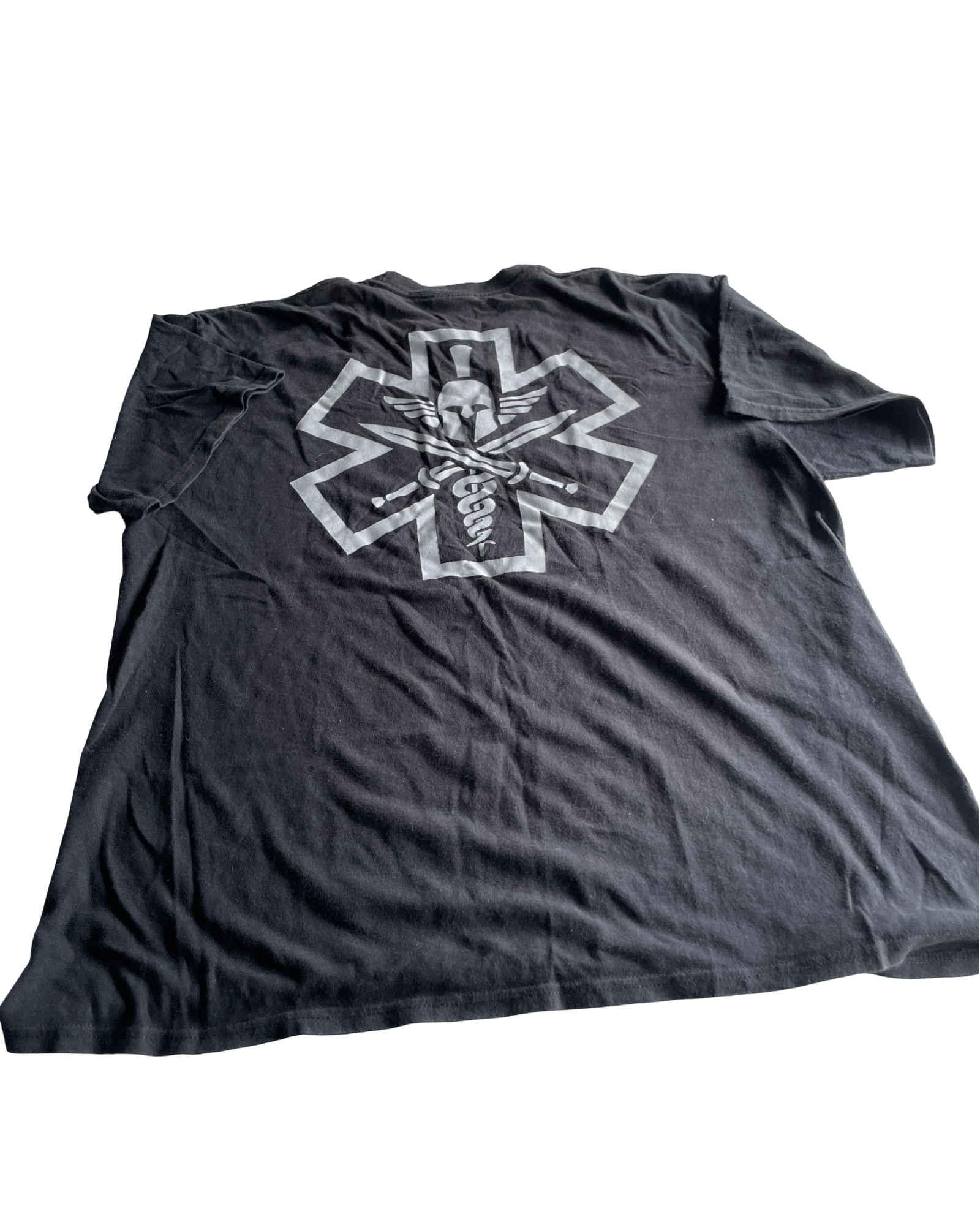 Vintage Black Casual Graphic T-Shirt - Size XL (SKU 4617)